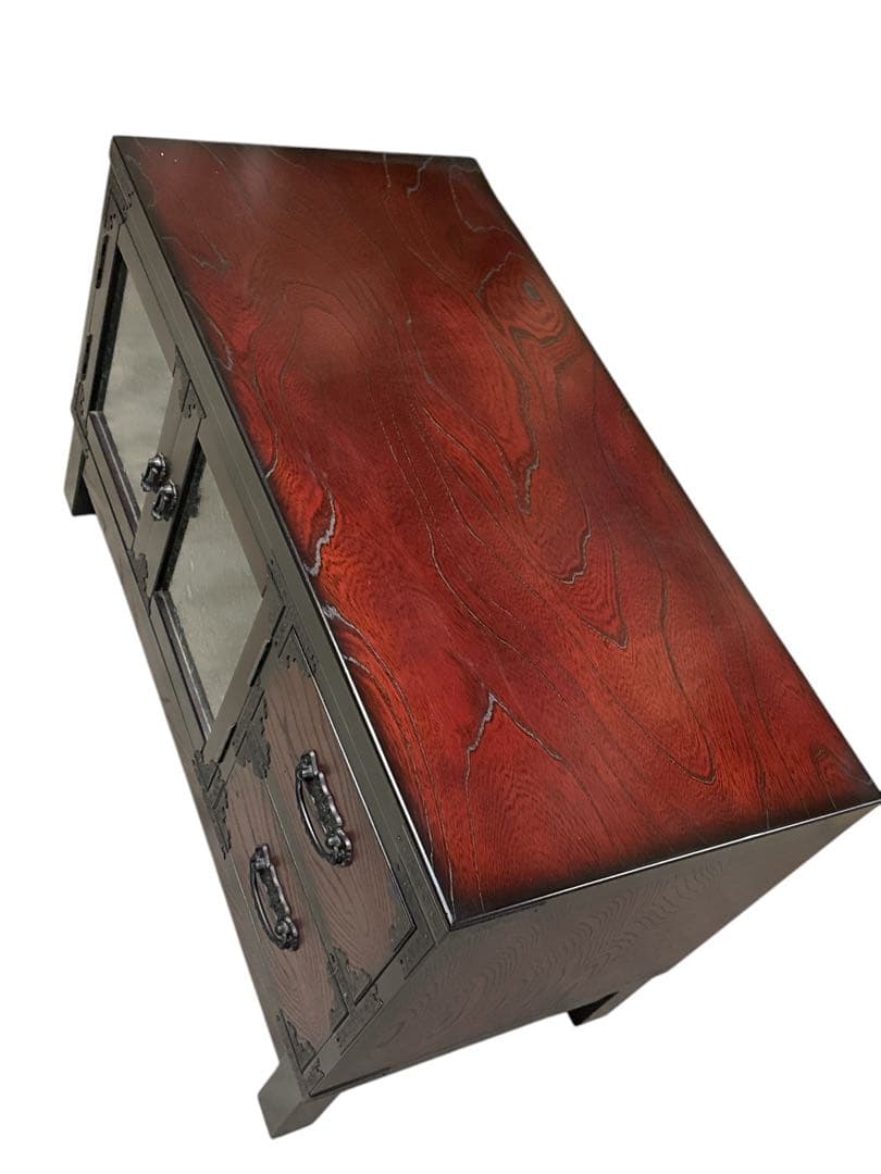 美品　時代箪笥民芸家具レトロ社三丸家具工芸