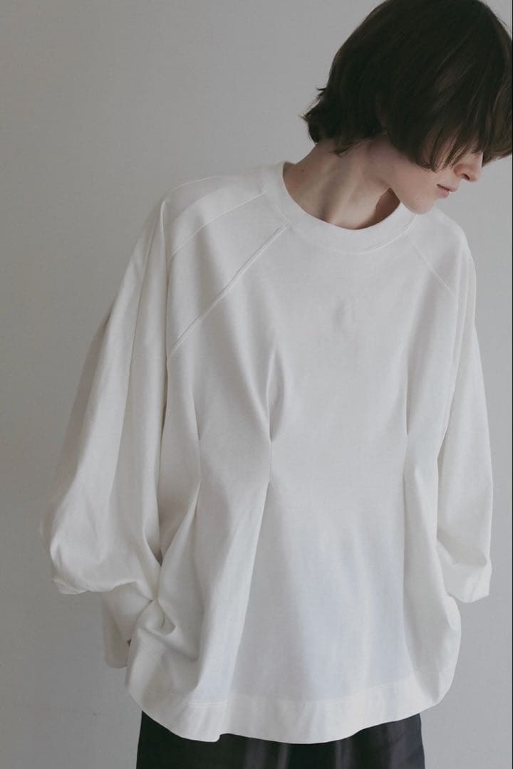 MANOF（マノフ） WAIST TUCK VOLUME SLEEVE TOPS