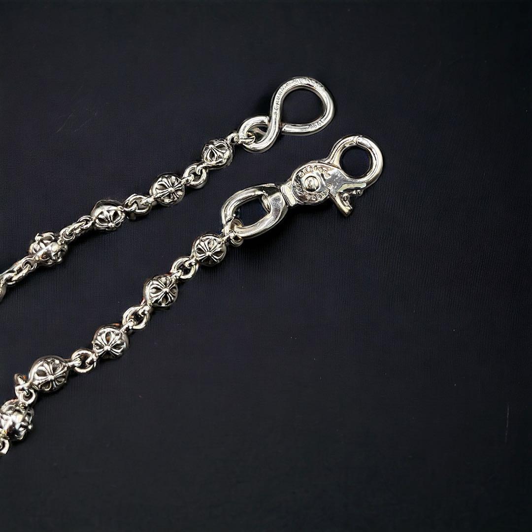 【限定入荷】 クロスボール ウォレットチェーン キーチェーン シルバー 925