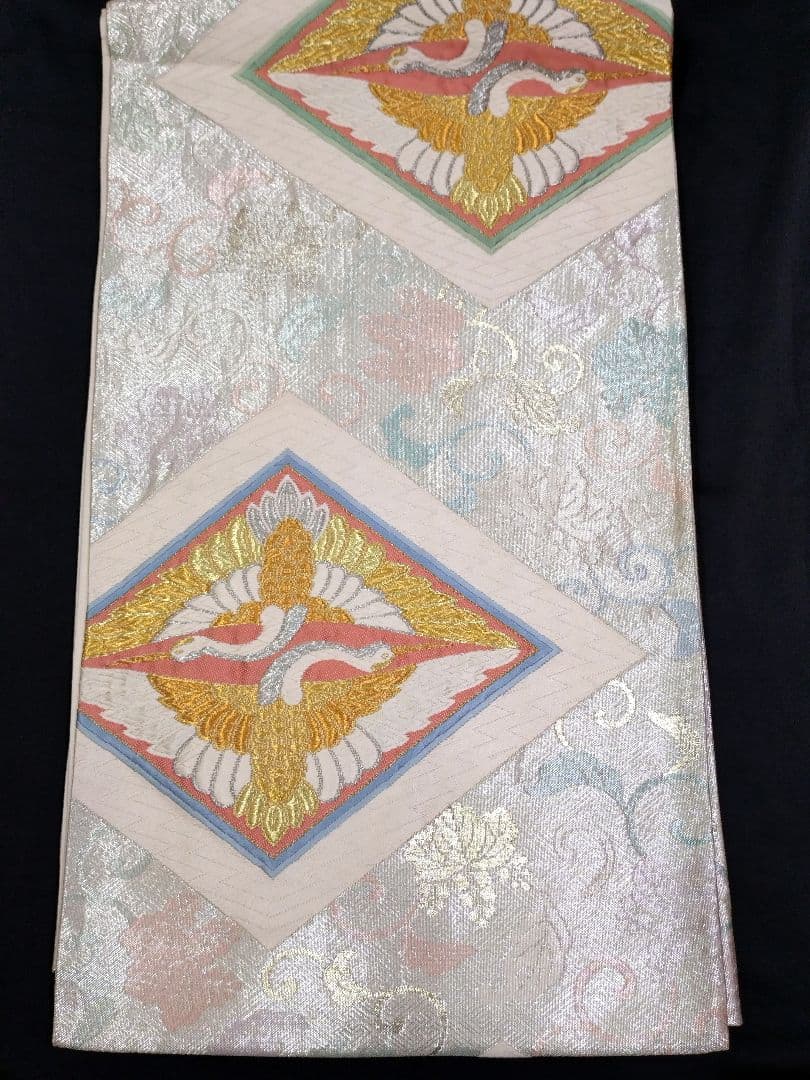 797　半額セール　正絹　作家もの　ダークピンク系　一つ紋　訪問着　4点セット