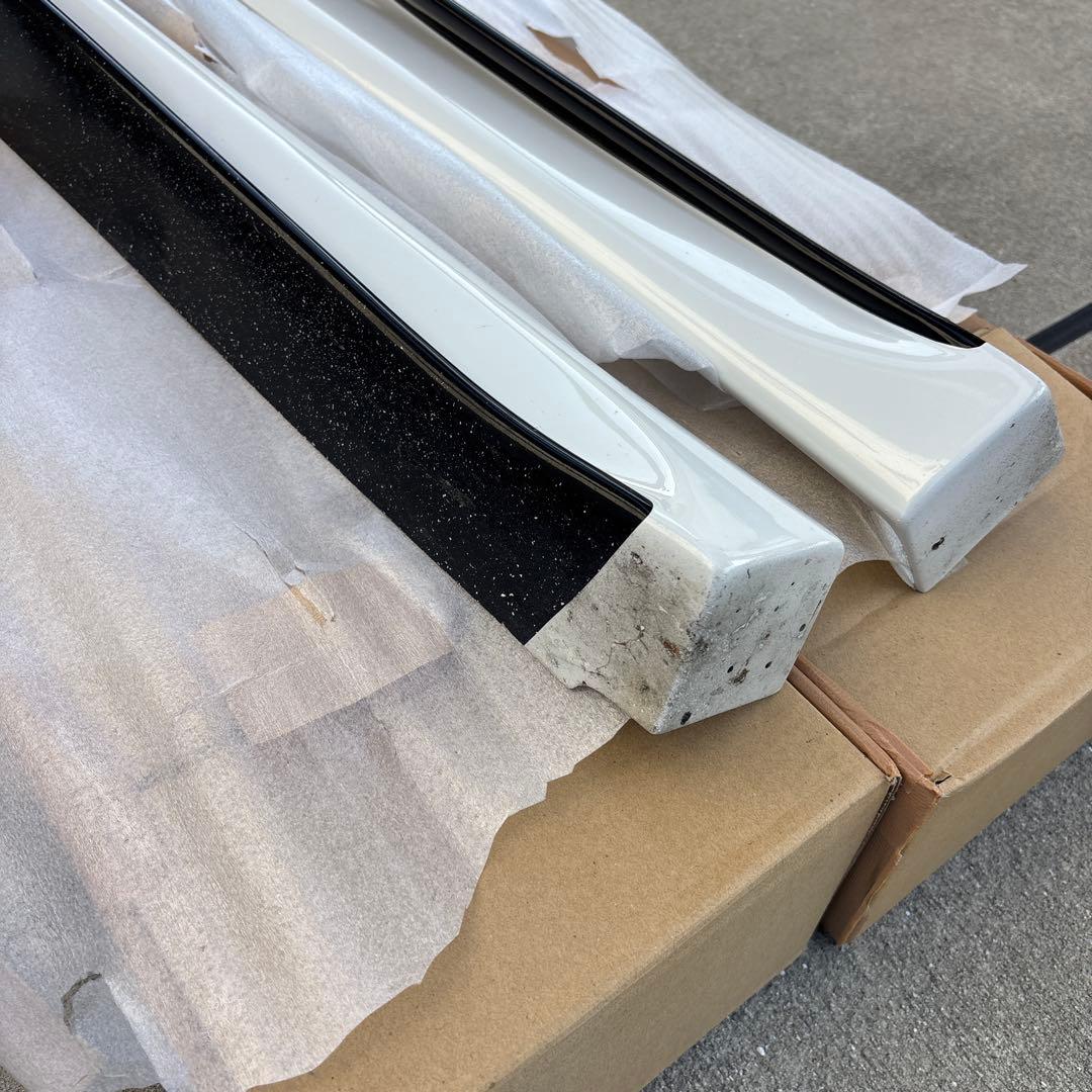 ホンダ　s660　S660.com製　サイドステップ(ホワイト) 中古品