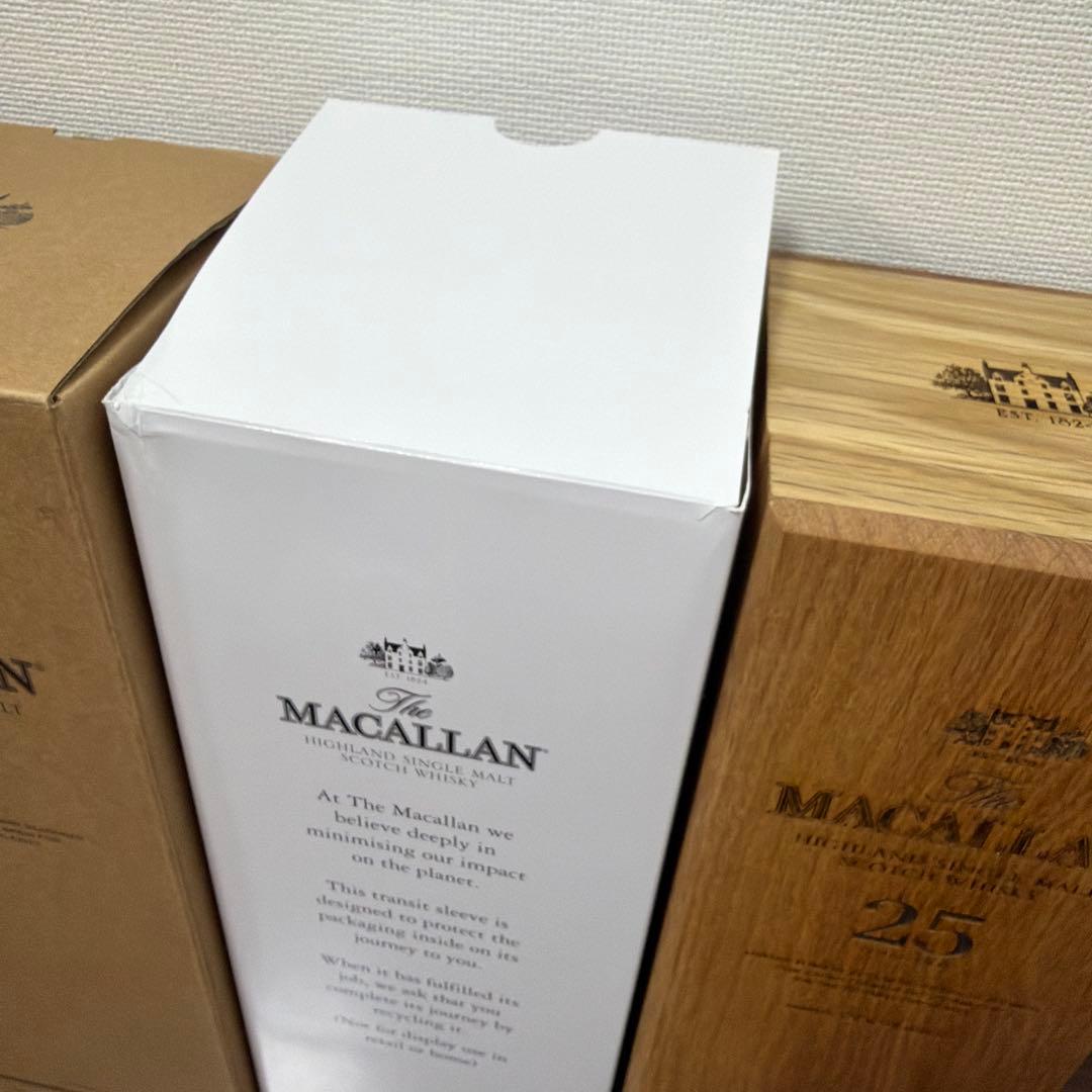 MACALLAN 25年 マッカラン 空瓶、木箱付き