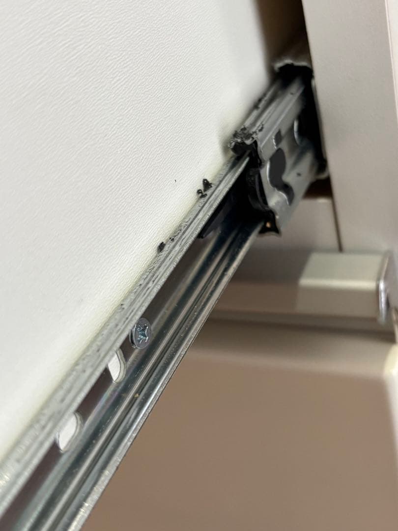 【訳あり・送料込☆】ニトリ 鏡面仕様キッチンカウンター 幅120cmキュリー2白