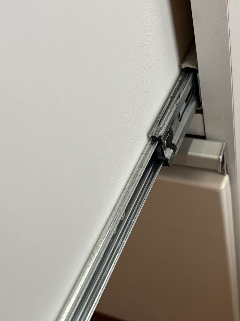 【訳あり・送料込☆】ニトリ 鏡面仕様キッチンカウンター 幅120cmキュリー2白