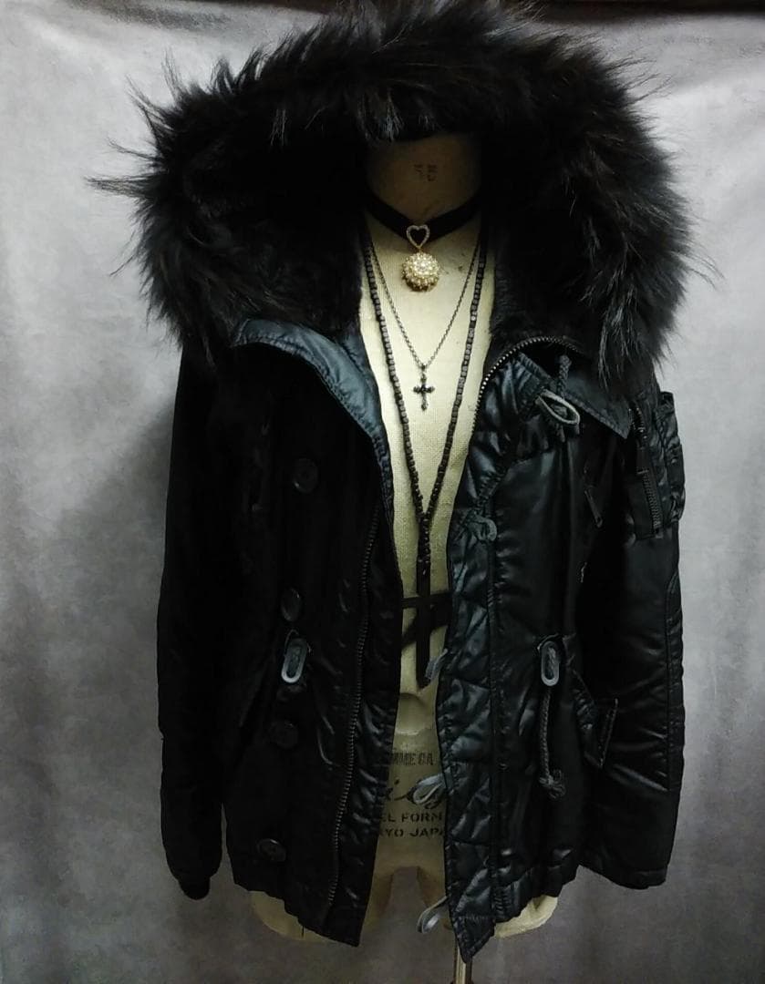 y2k　moussy　ミリタリー　ファーコート　フェアリーグランジ　平成ギャル