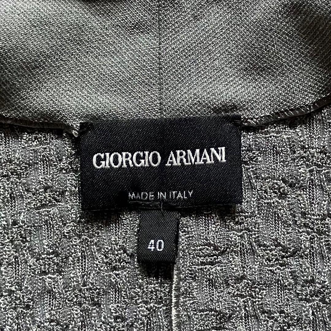 ジャケット・アウター 00s giorgio armani rayon knit zip jacket