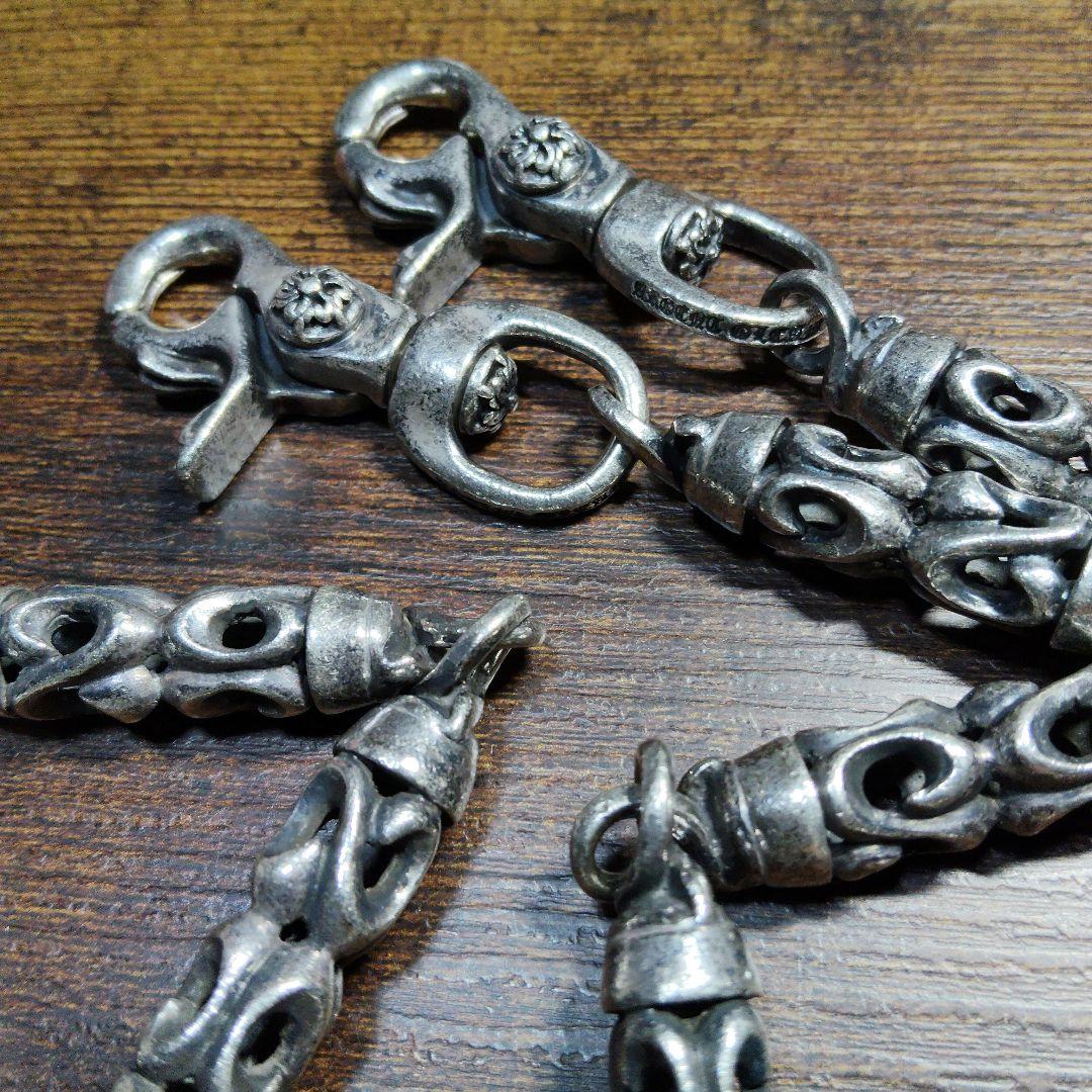 アージェントグリームダブルクリップ ウォレットチェーン