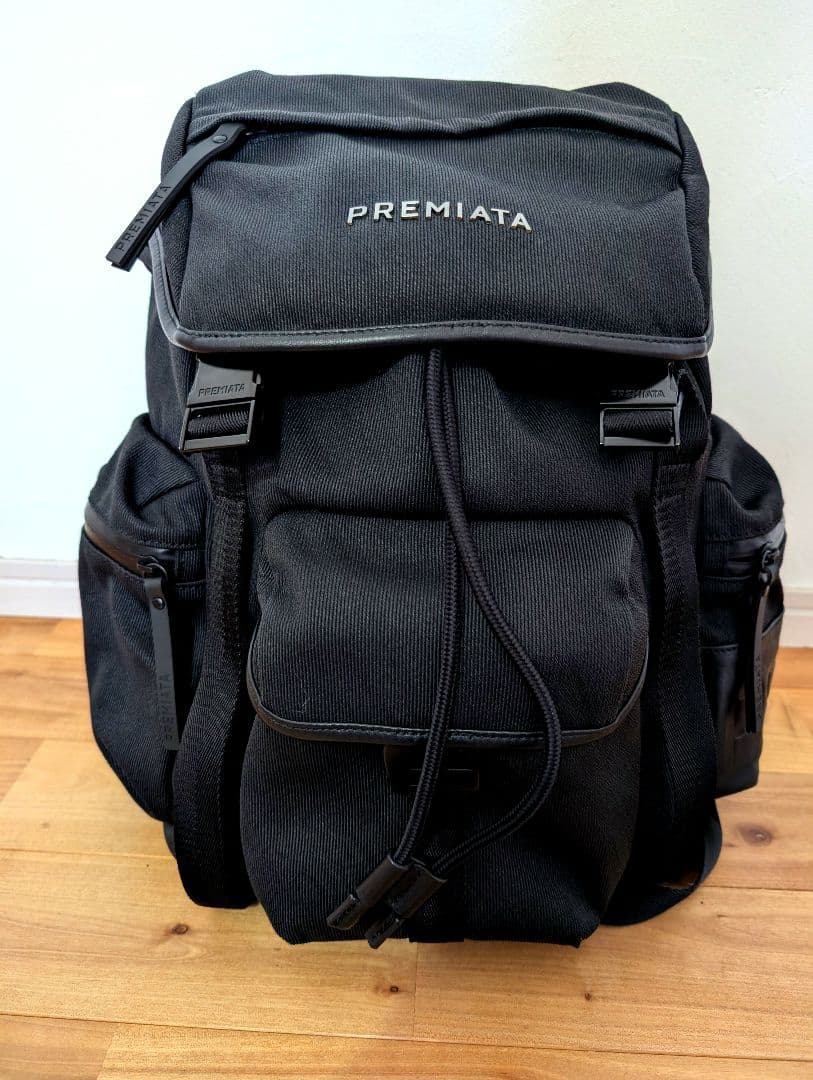 Premiata（プレミアータ）Booker ロゴ バックパック ブラック