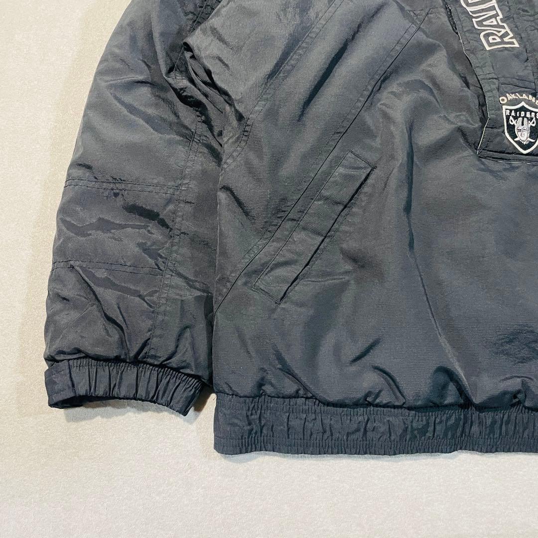 STARTER NFL オークランド・レイダース中綿アノラックパーカー着脱フード