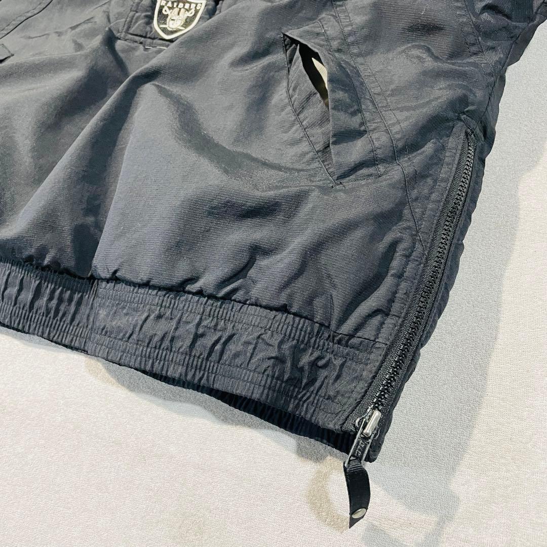 STARTER NFL オークランド・レイダース中綿アノラックパーカー着脱フード