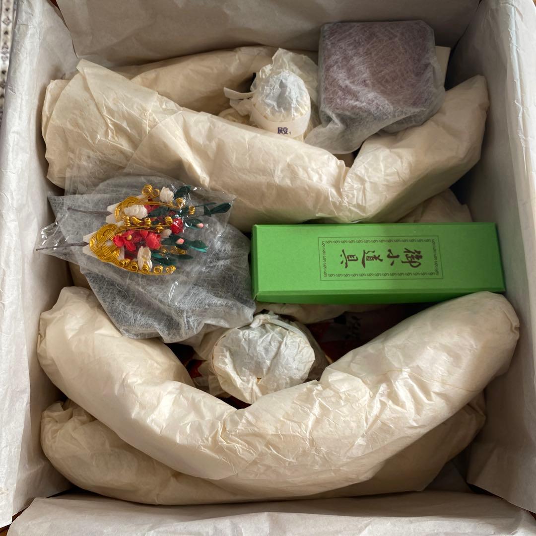 【美品】久月　光園作　雛人形　親王平飾り　金沢金箔屏風