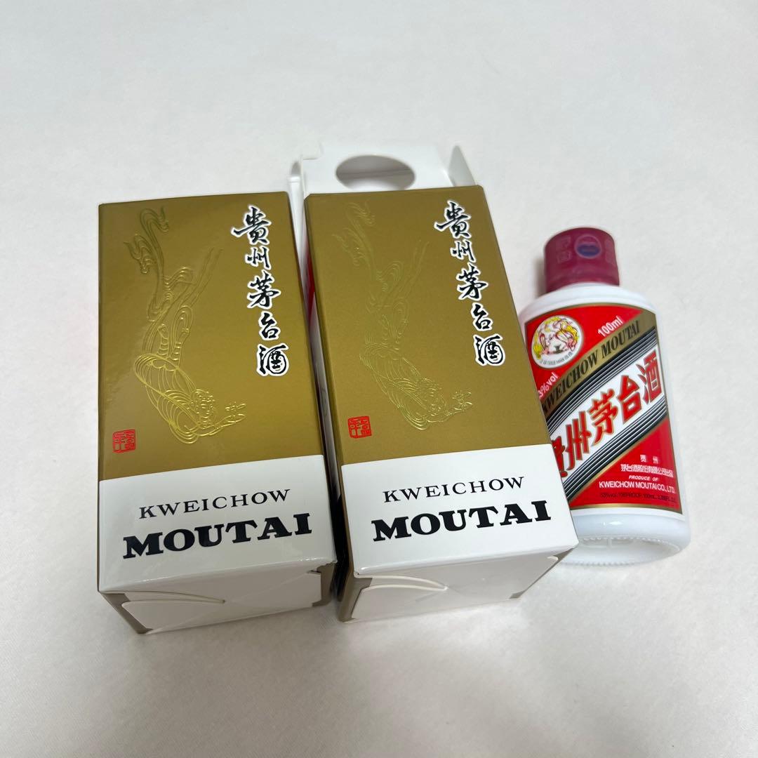 【新品未開封】貴州茅台酒 マオタイ酒 MOUTAI 100ml 53% ×2本