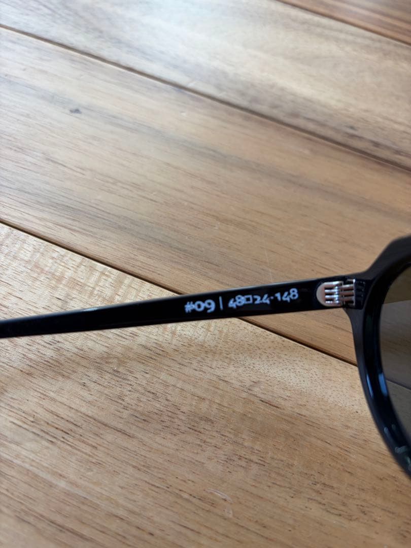 OWN ブラック ラウンドサングラス #09