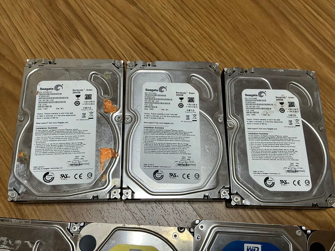 HDD ★まとめて18個セット★初期化済み