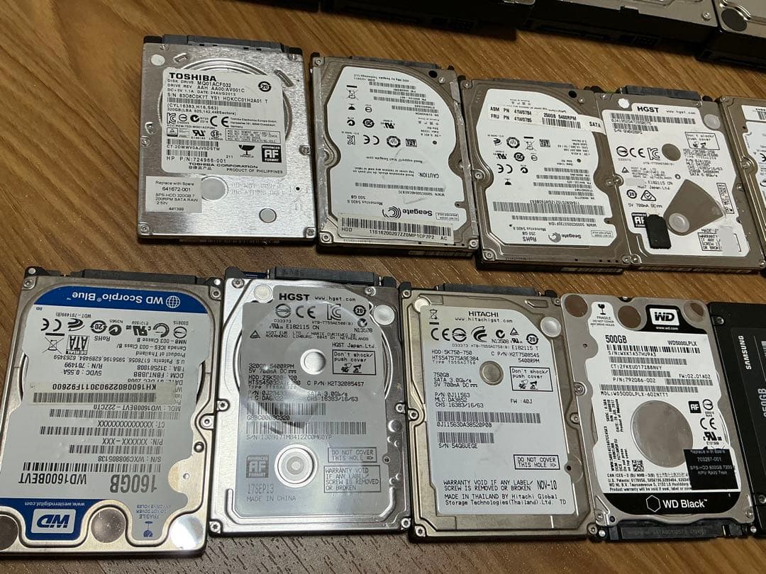 HDD ★まとめて18個セット★初期化済み