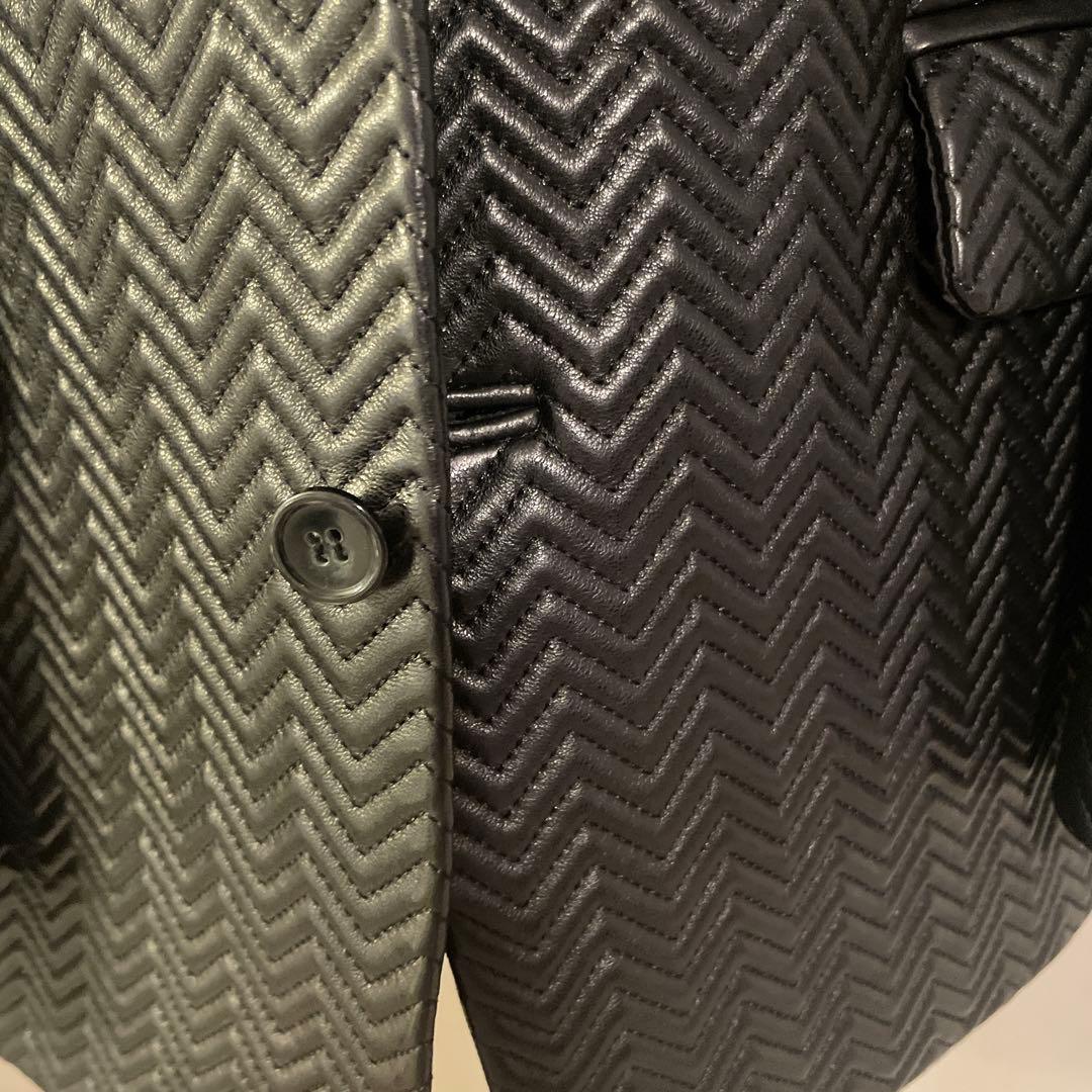 SCHAFFEN ブラック テーラードジャケット　サイズ3 超美品　ラム