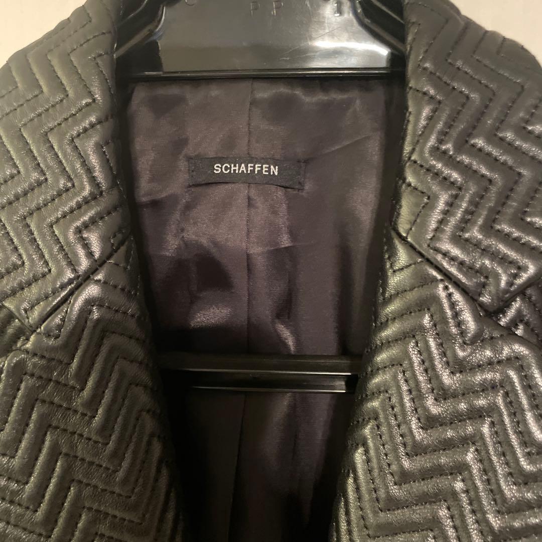 SCHAFFEN ブラック テーラードジャケット　サイズ3 超美品　ラム