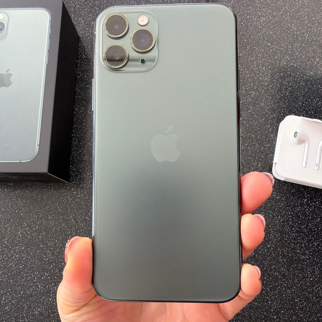 【美品】iPhone11pro 256GB ミッドナイトグリーン