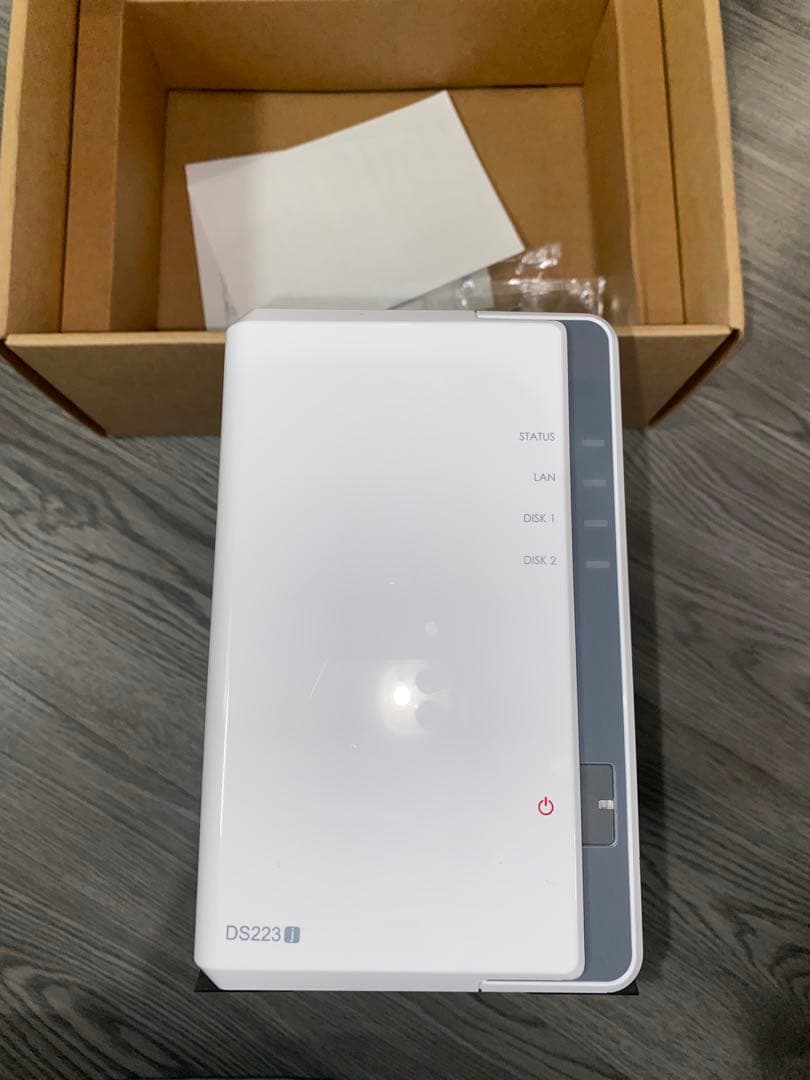 synology nas DS223j + 2TB HDD × 2