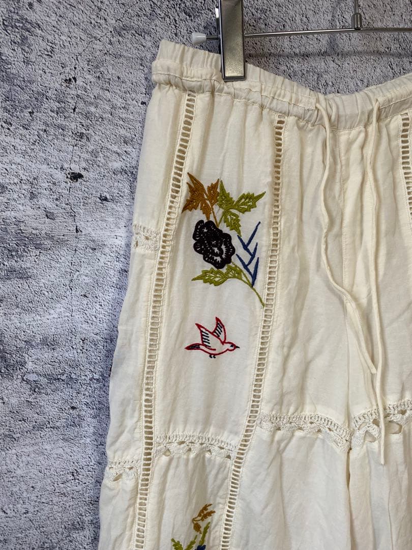 トゥデイフル　刺繍パンツ