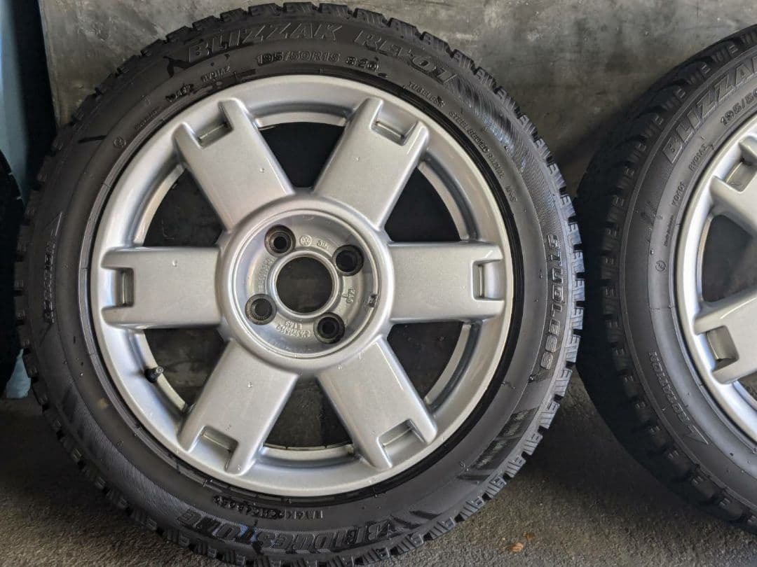 VW ルポ GTI 純正ホイール　４本（スタッドレス 195/50R15）希少