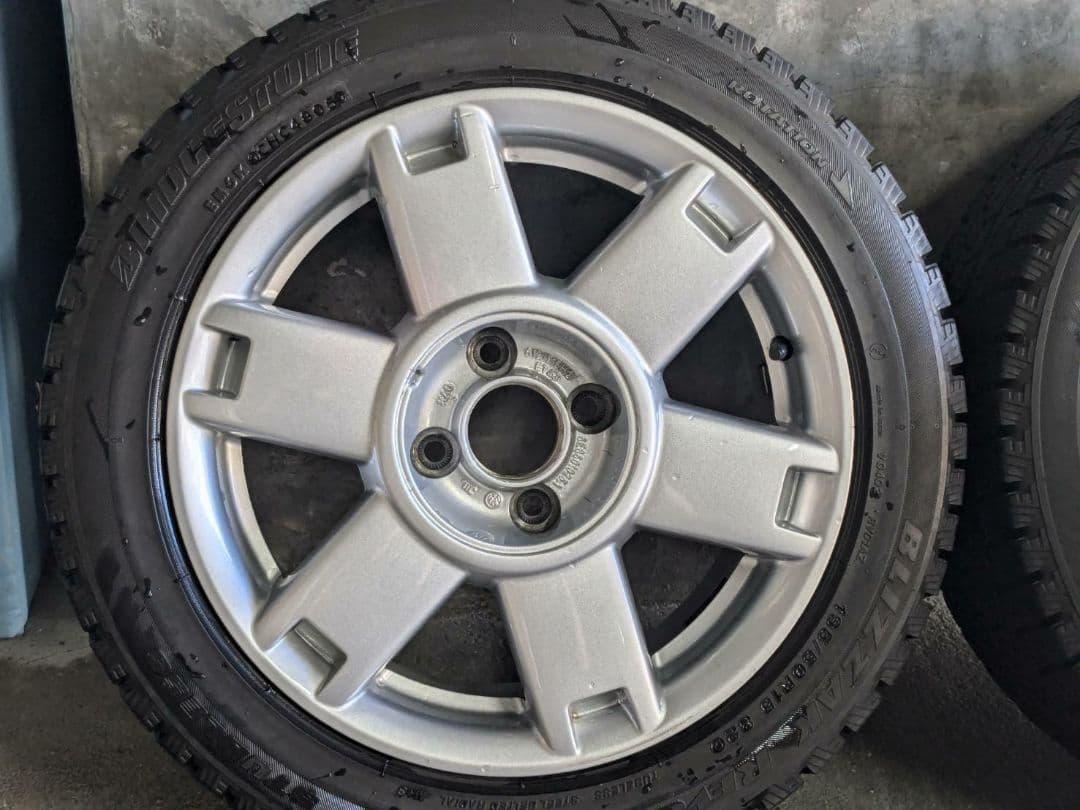 VW ルポ GTI 純正ホイール　４本（スタッドレス 195/50R15）希少