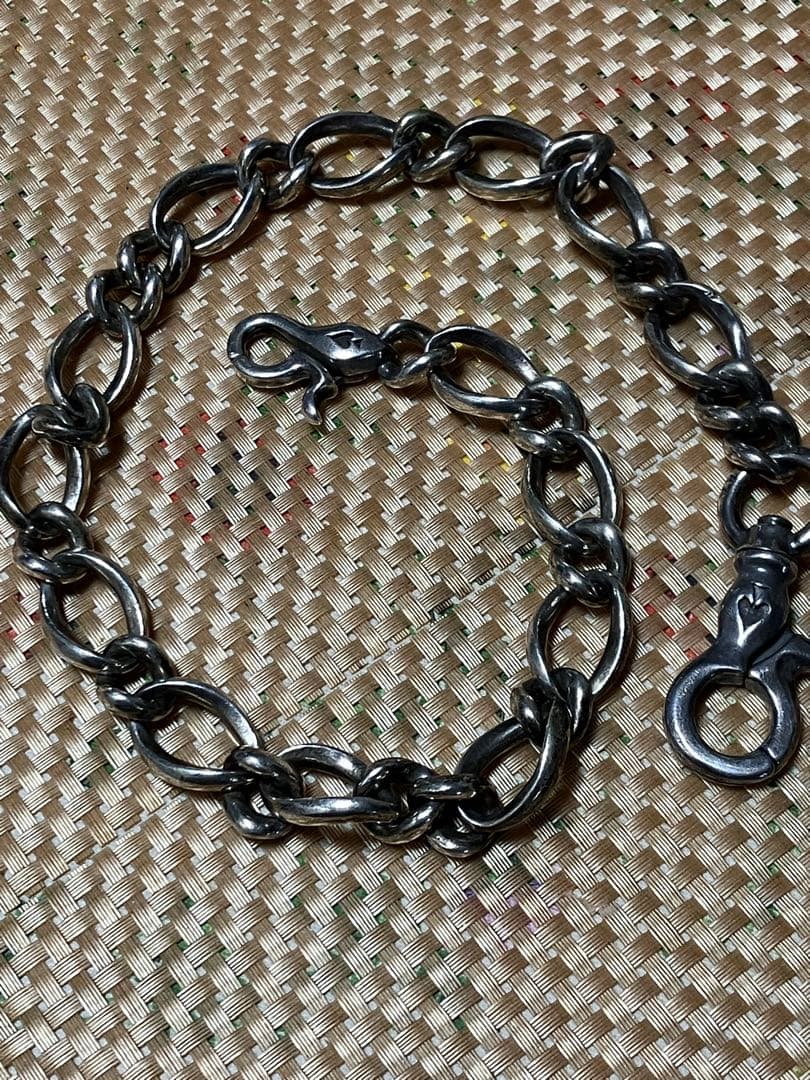 ケルトアンドコブラ　ウォレットチェーン　ダブルフック　ビンテージ　シルバー925