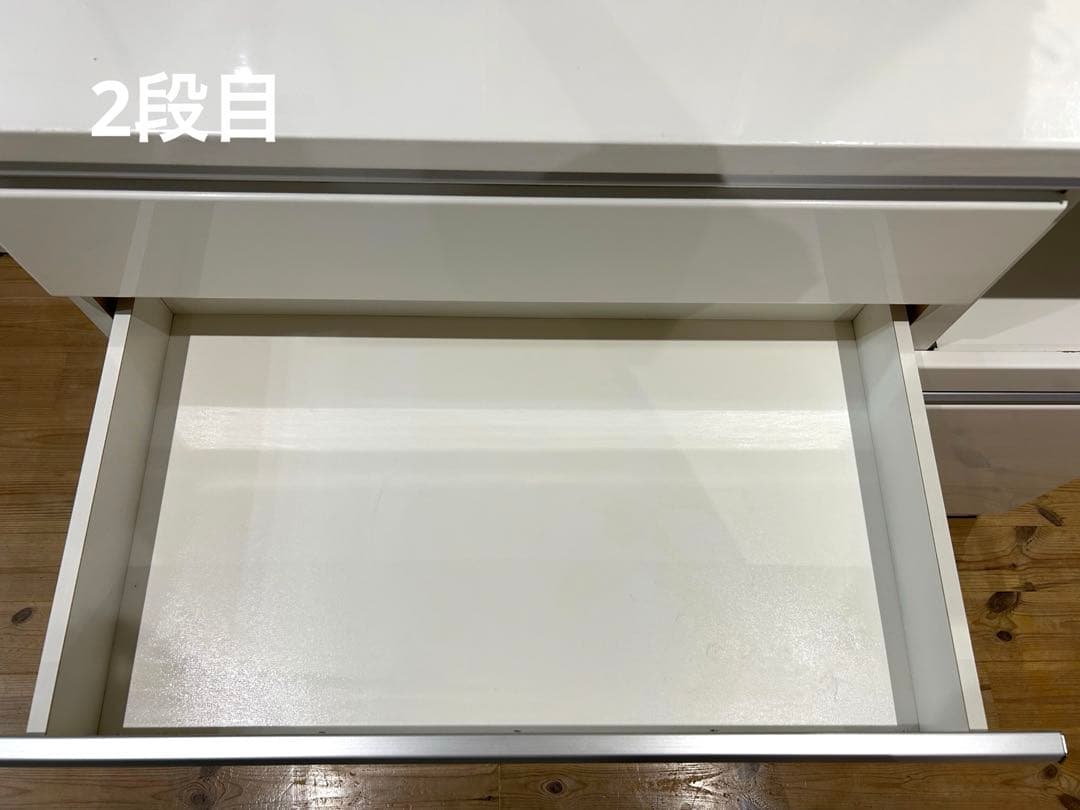 ニトリ ピアノ塗装 キッチンカウンター(レジューム) W120cm