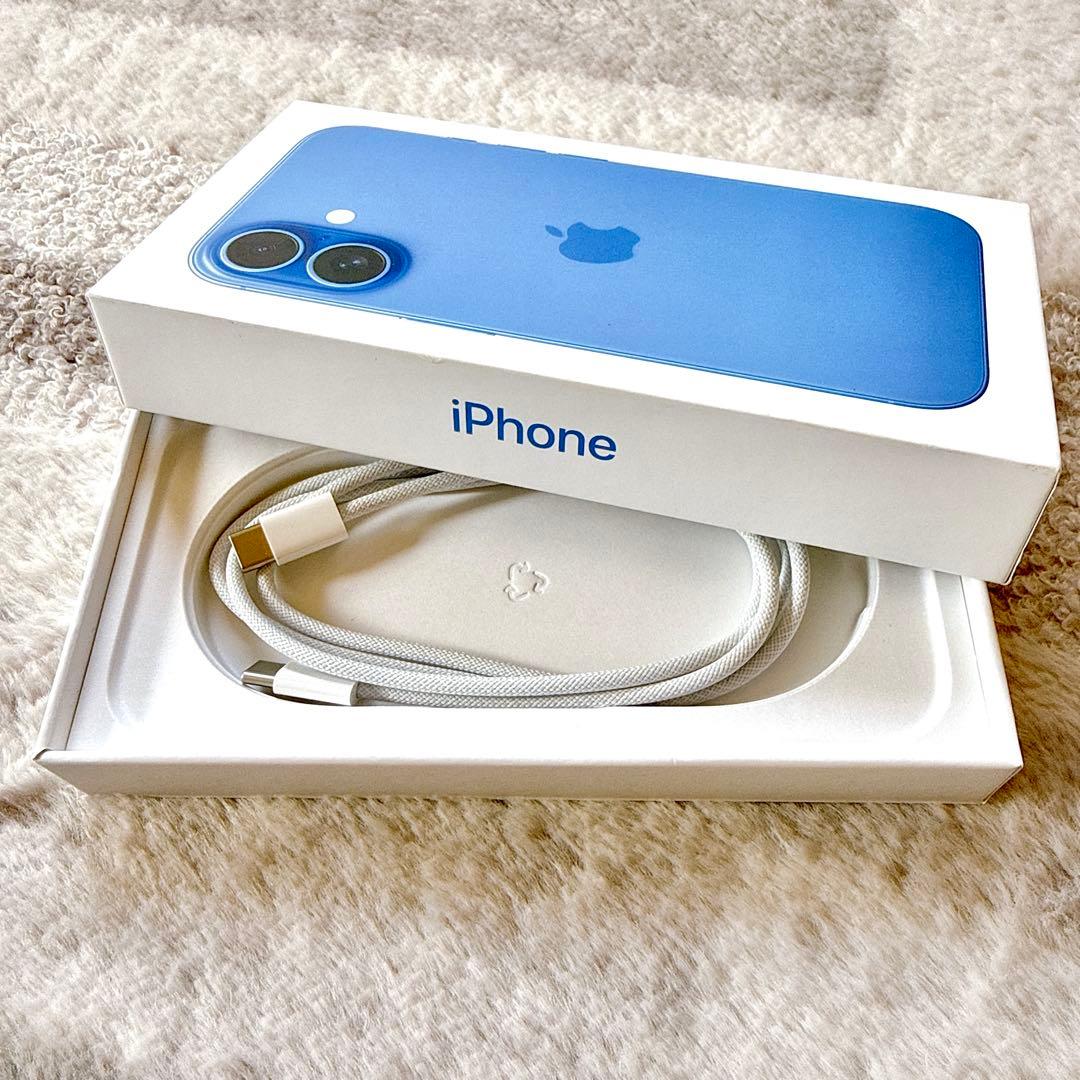 【美品】 Apple iPhone 16 ウルトラマリン SIMフリー