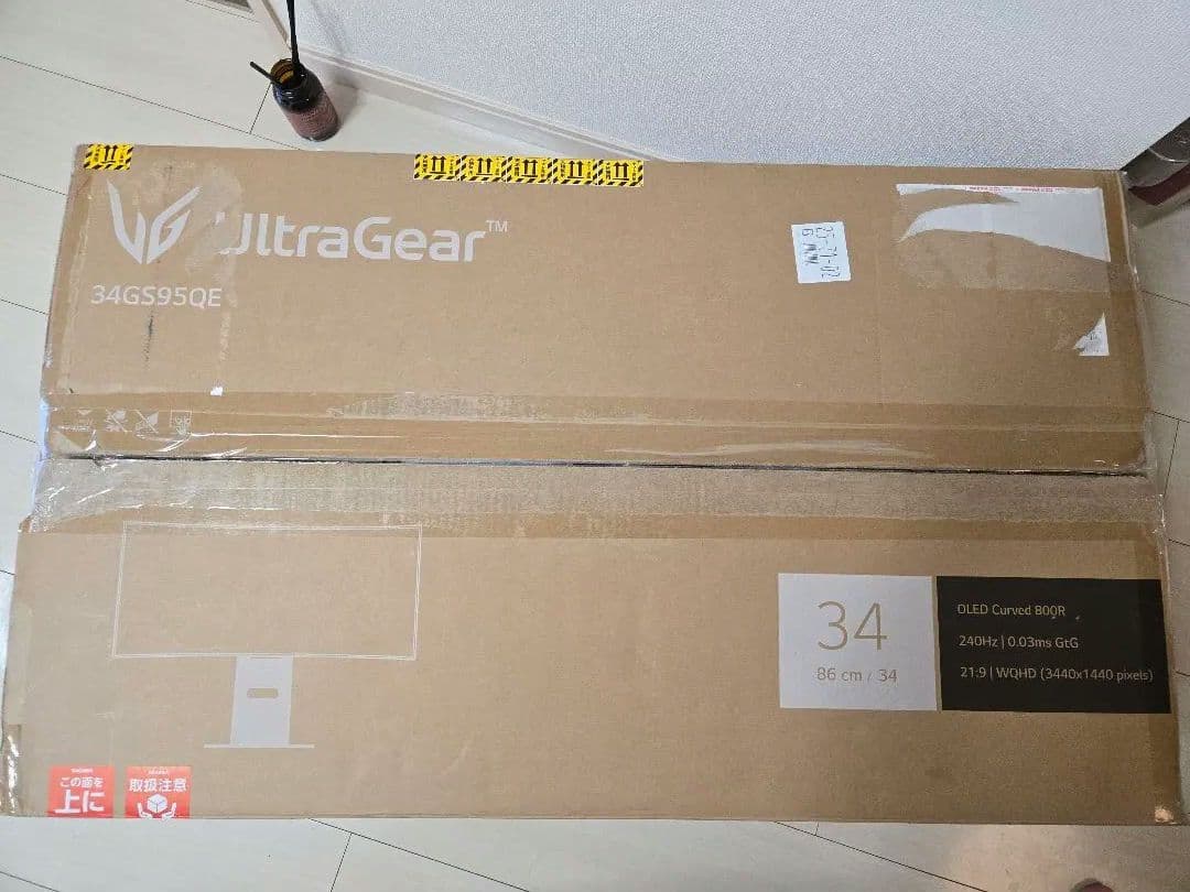 【美品】LG OLED 34GS95QE-B 有機EL 34インチ