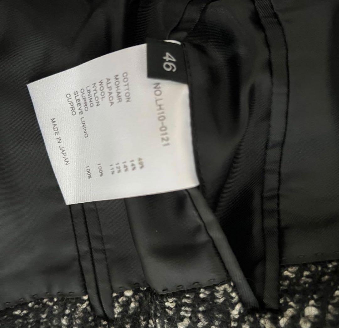 LITHIUM HOMMEリチウムオム ウールツイード2Bテーラードジャケット