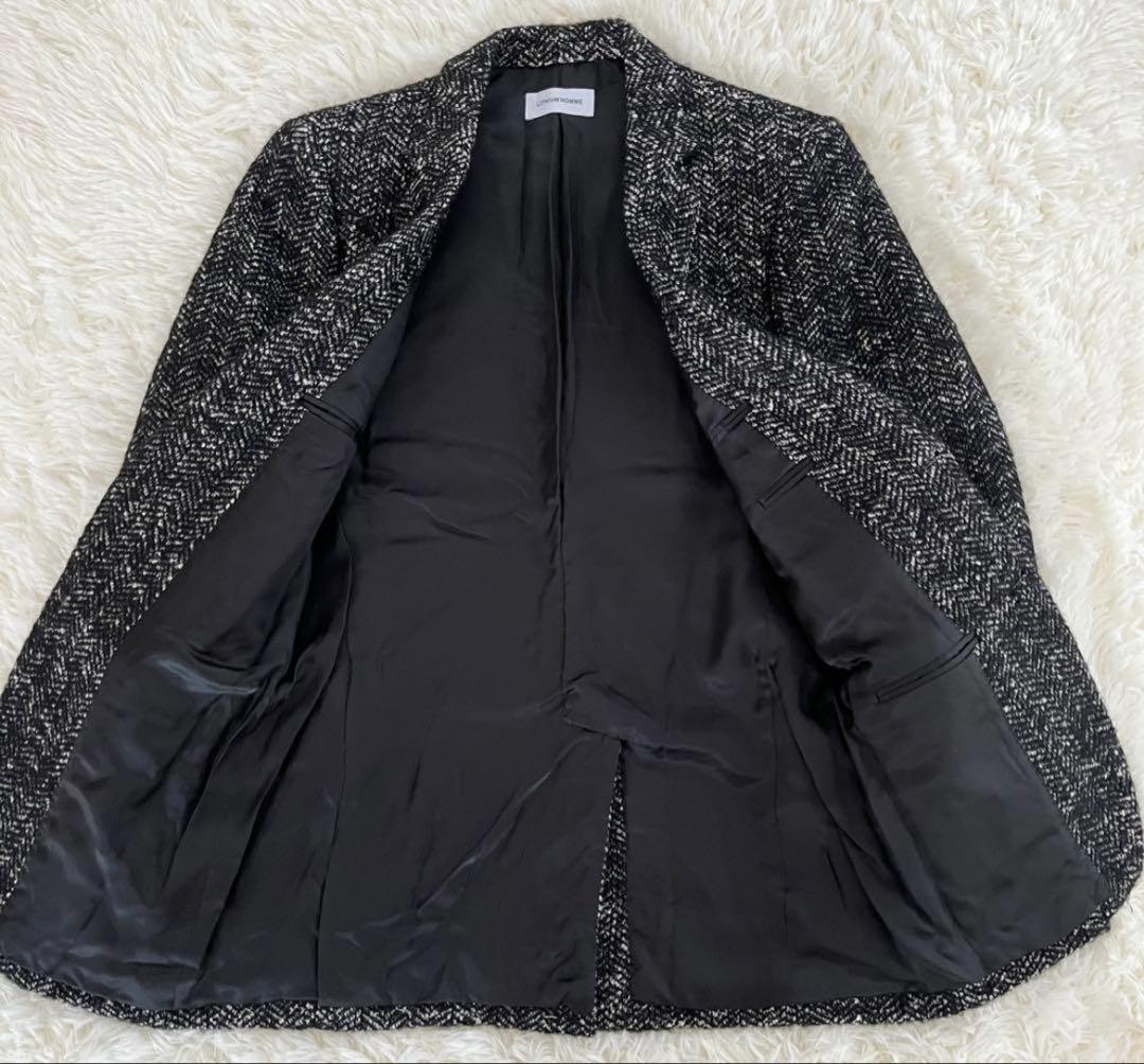 LITHIUM HOMMEリチウムオム ウールツイード2Bテーラードジャケット