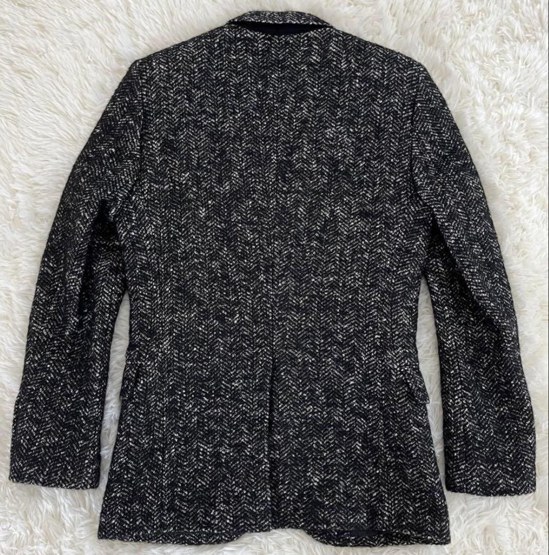 LITHIUM HOMMEリチウムオム ウールツイード2Bテーラードジャケット