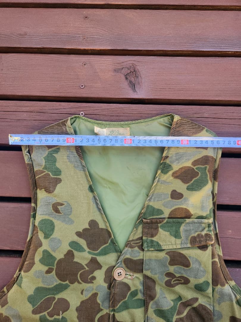 t*様 希少⭐ 60s L.L.Bean エルエルビーン カモ　ベスト　ヴィンテ