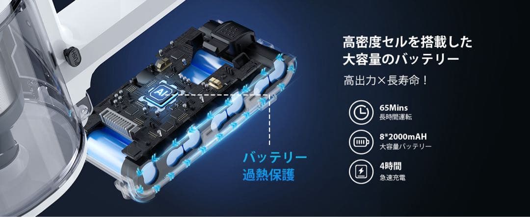 掃除機 コードレス 2026年先行発売 業界初除菌機能搭載・75Kpa真超強力吸