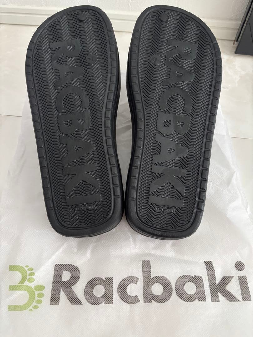 Racbaki ラクバキ イージーサンダル ブラック 黒