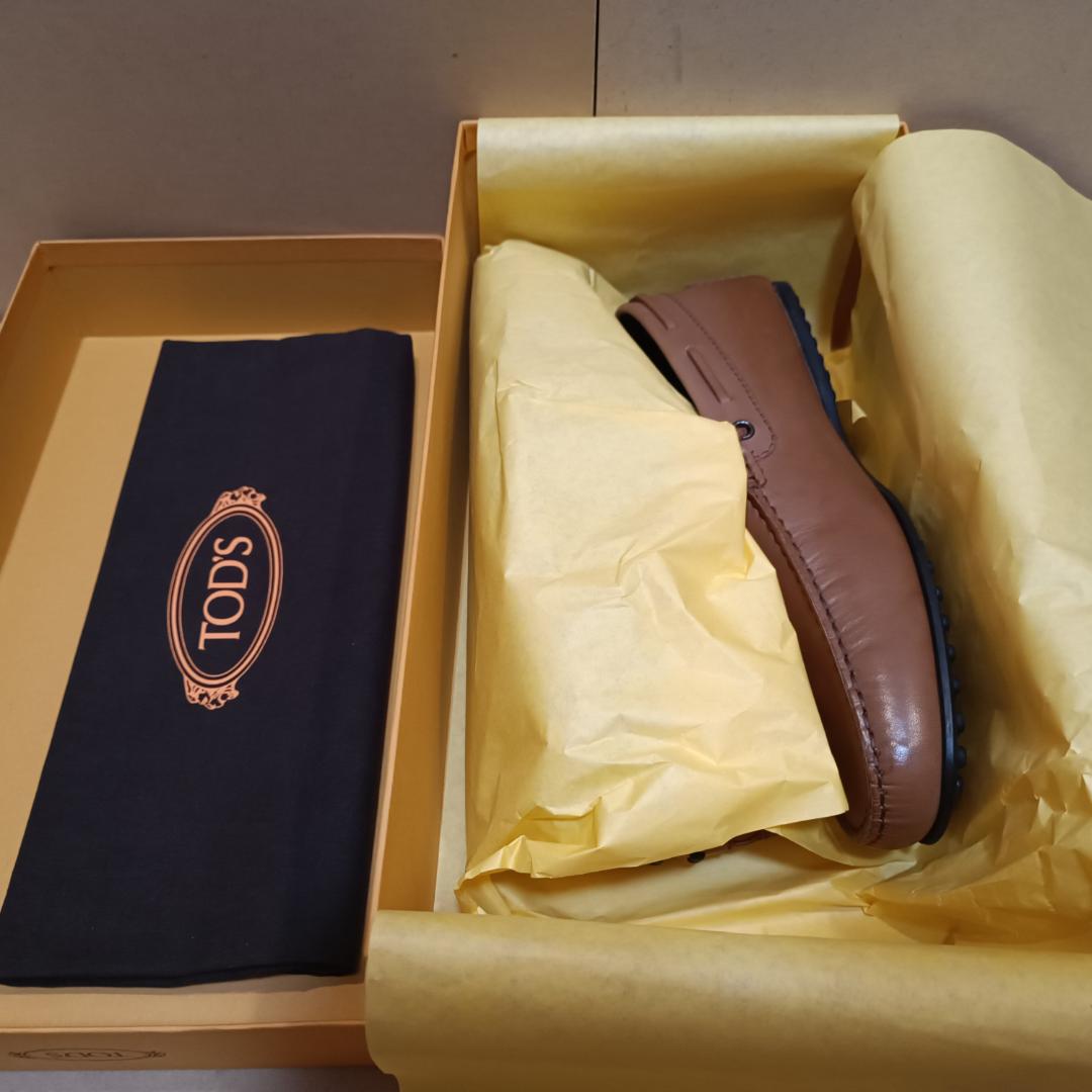 トッズ（TOD'S） イタリア製ドライビングシューズ 茶 UK8