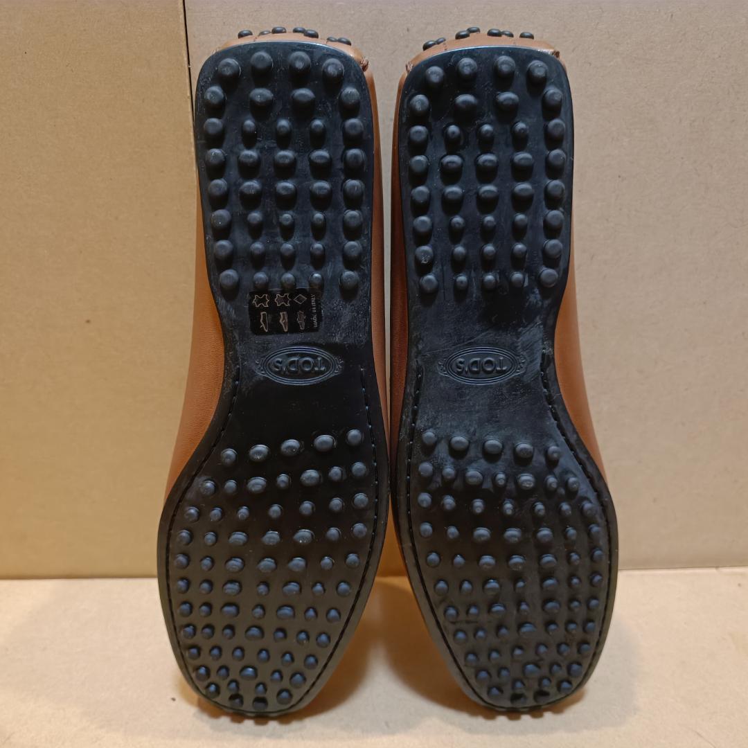 トッズ（TOD'S） イタリア製ドライビングシューズ 茶 UK8