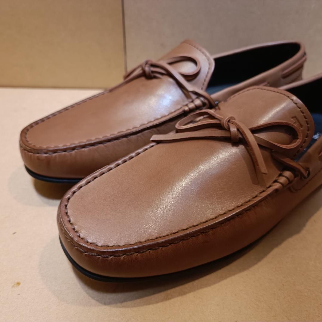 トッズ（TOD'S） イタリア製ドライビングシューズ 茶 UK8