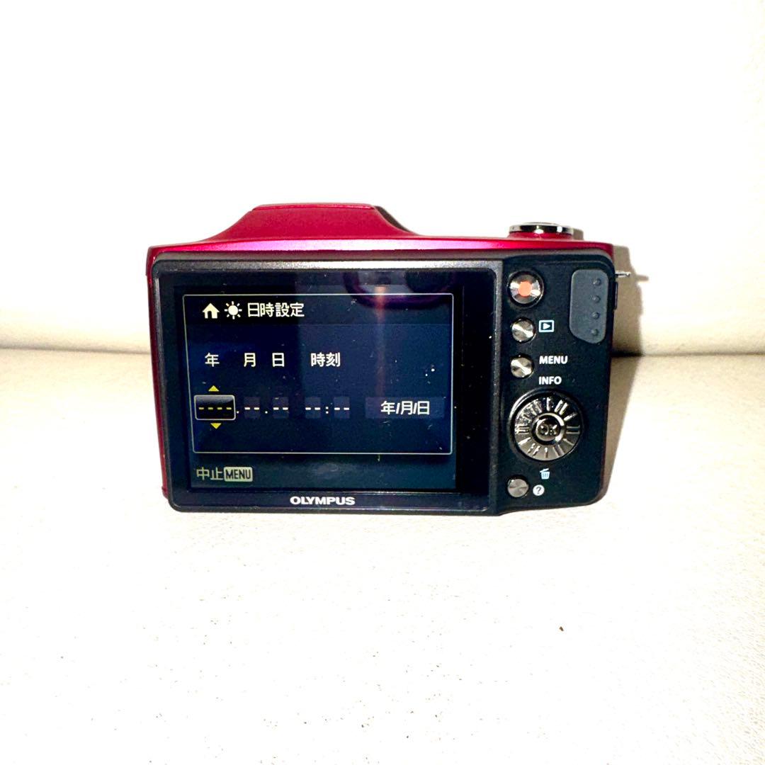【匿名配送】動作確認済OLYMPUS SZ-14 レッド デジタルカメラ　箱