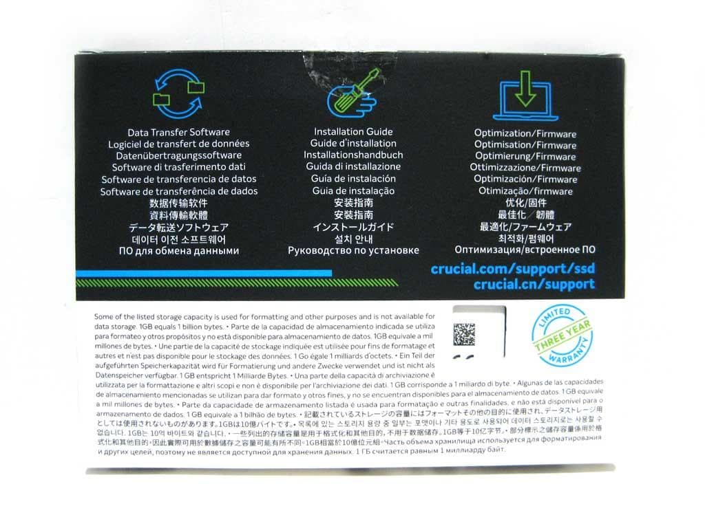 新品 Crucial BX500 500GB 2.5インチ SSD