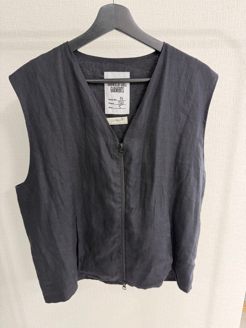 トップス GABRIELA COLL GARMENTS FINE LINEN VEST
