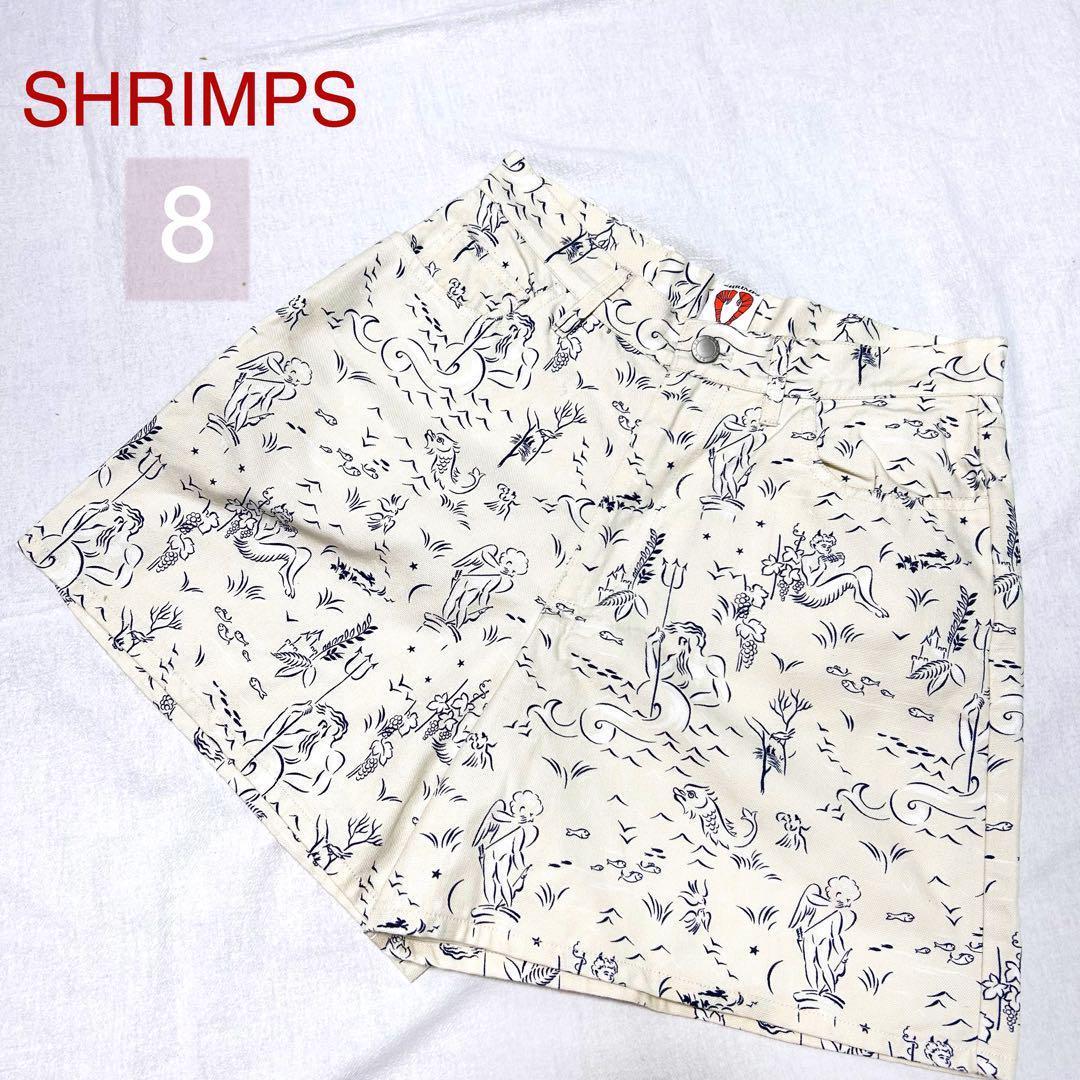 SHRIMPS ヘクター シーゴッズプリント コットンポプリン ショーツ