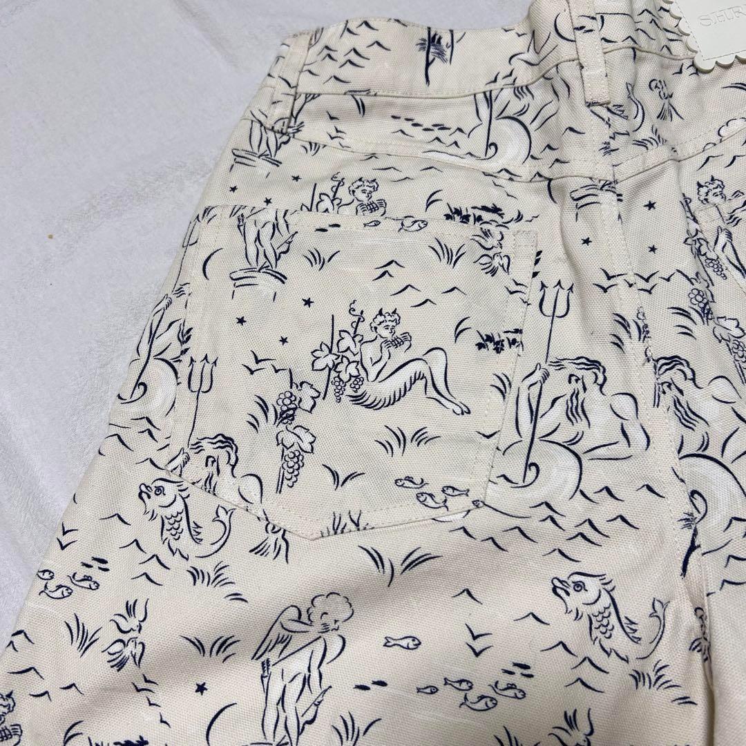 SHRIMPS ヘクター シーゴッズプリント コットンポプリン ショーツ