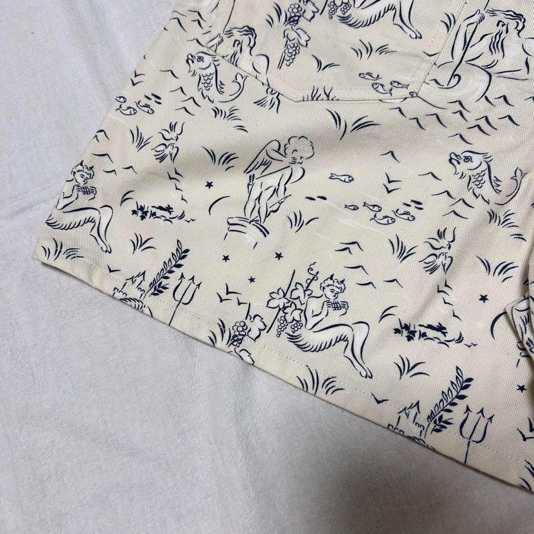 SHRIMPS ヘクター シーゴッズプリント コットンポプリン ショーツ