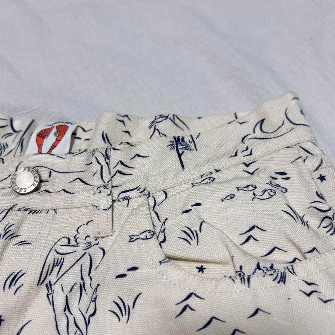 SHRIMPS ヘクター シーゴッズプリント コットンポプリン ショーツ