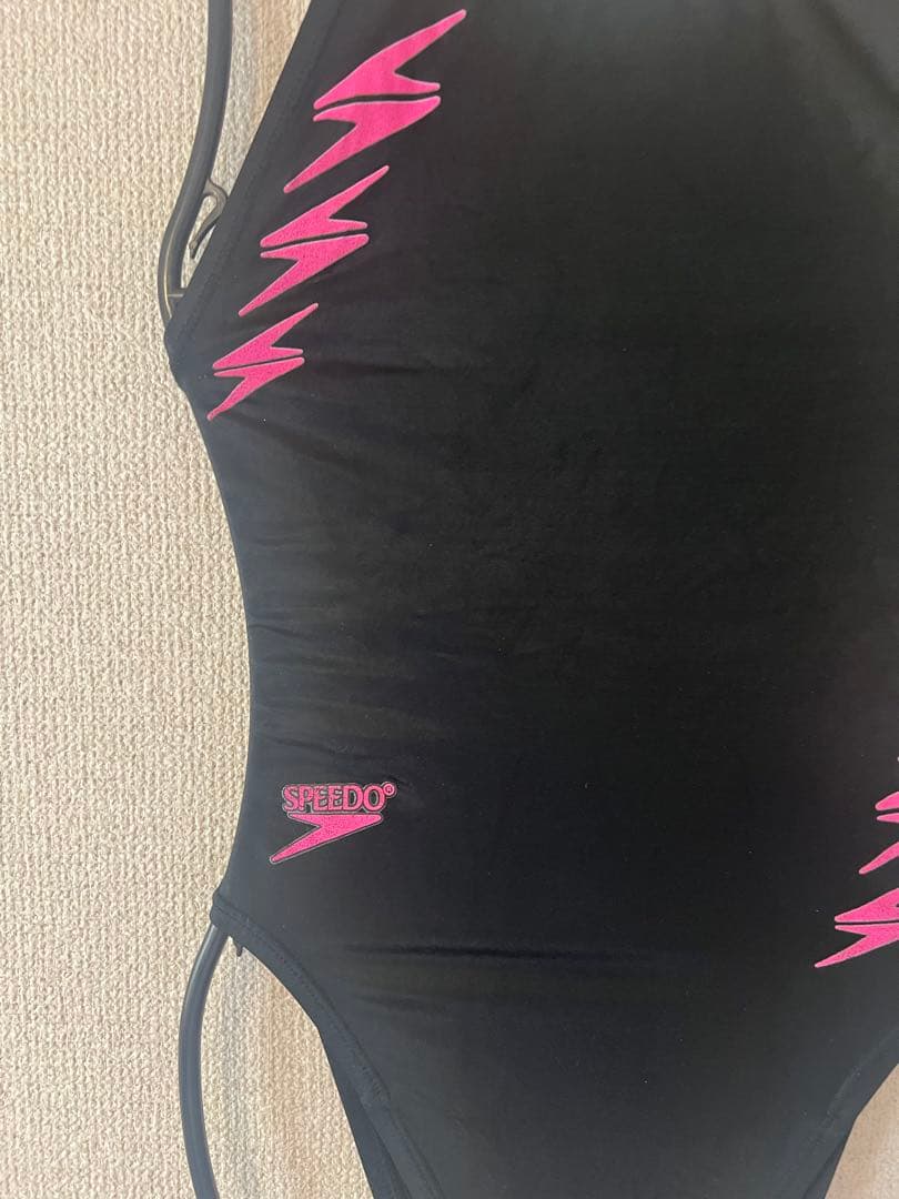 Speedo 競泳用水着 ブラック/ピンク　ミズノ