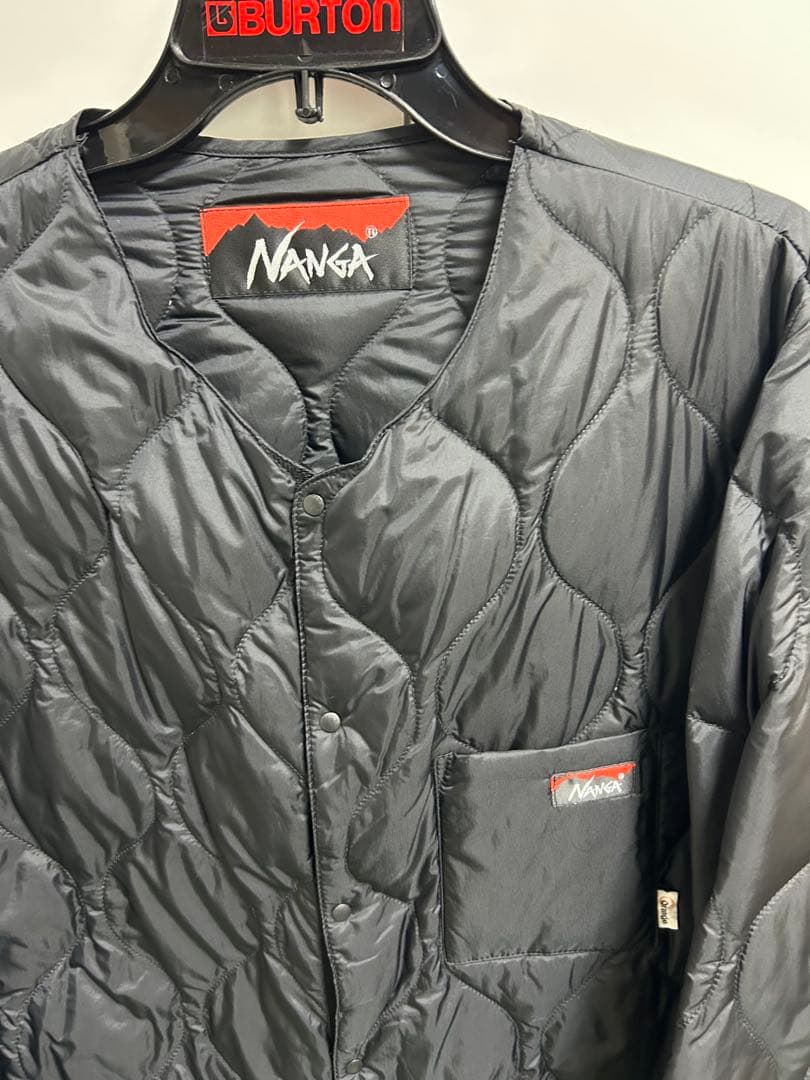 新品未使用　NANGA ブラック キルトダウンジャケット　Lサイズ