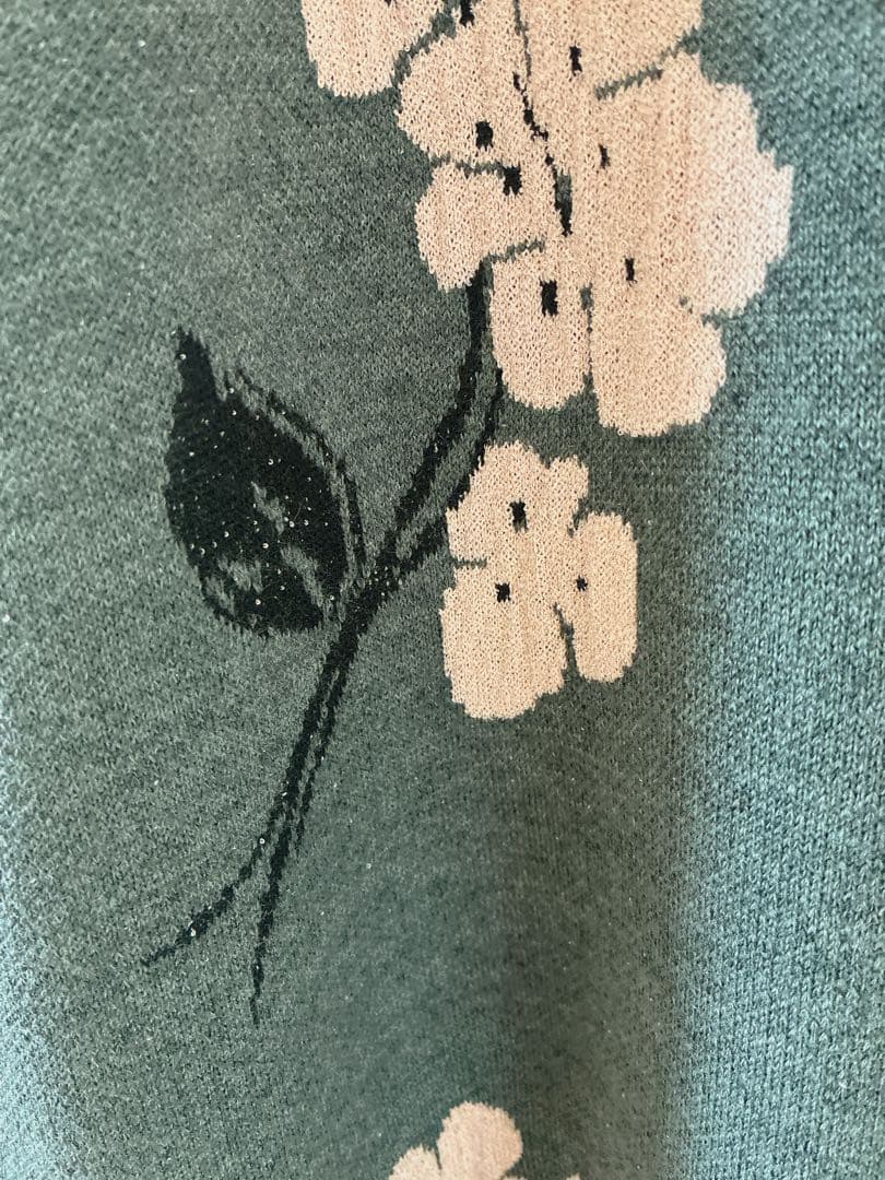 【新品未使用】SEVENTEN フクレジャガードニットワンピース