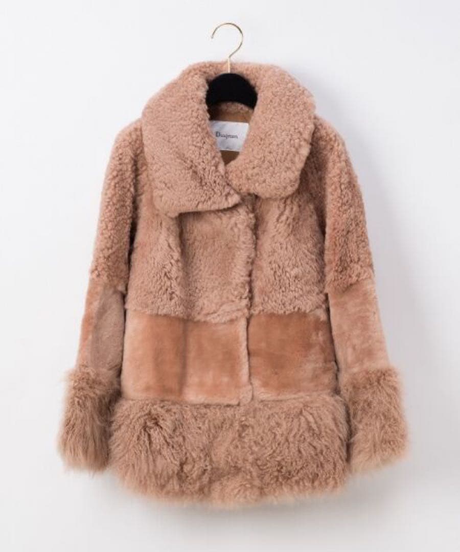 【ほぼ新品】GRACE CONTINENTAL　diagramファーハーフコート